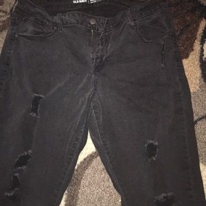 Old navy ripped rock start ankle length